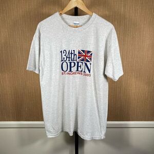 Gildan Activewear Men's 134th British Open Championship 2005 T-Shirt Gray Large